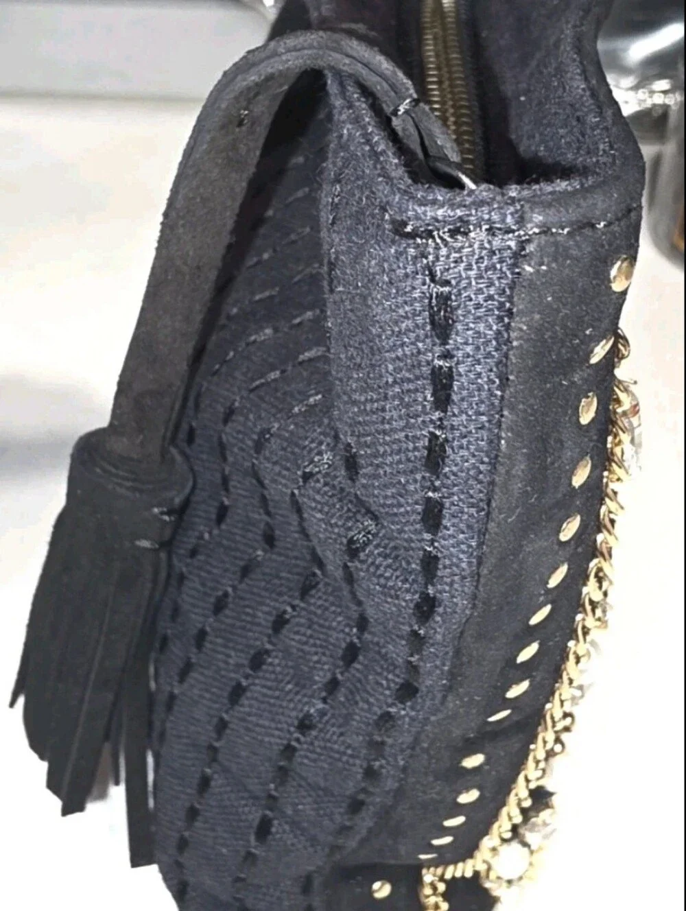 NEW CHICO'S Embellished Black Evening 